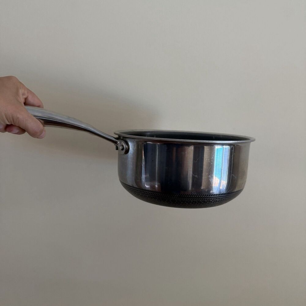 HEXCLAD Hybrid Saucepan Pot 2-Qt USED No LID *READ*
